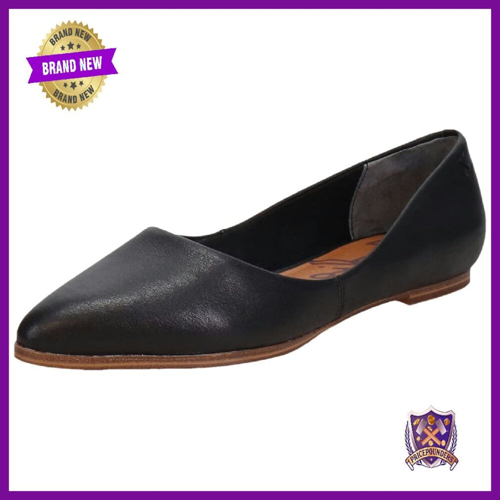 Women's Pointed Toe Slip-On Flats With Arch Support, Size 7